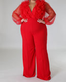 Red Fiery Jumpsuit