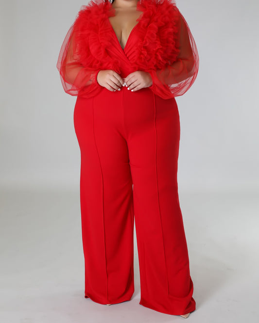 Red Fiery Jumpsuit