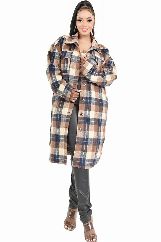 Keep Me Cozy Plaid Jacket